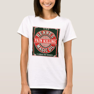 Vintage-Werbung für Rennes Schmerz tötet magisches T-Shirt