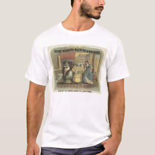 Vintage-Werbung für Zuhause-Waschmaschine und Wrin T-Shirt