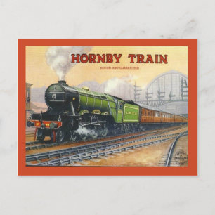 Vintage Werbung, Hornby-Bahn, Miniatur-Sets Postkarte
