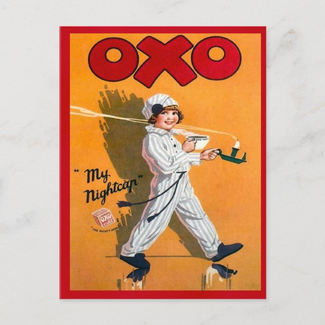 Vintage Werbung, Oxo, mein Albtraum Postkarte (Vorderseite)