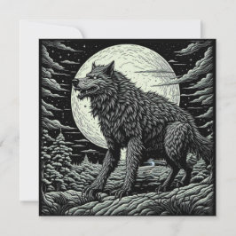 Vintage Werewolf Kunst und Kultur