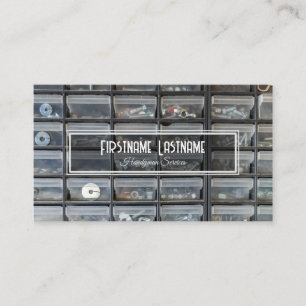 Vintage Werkbank rustikale Werkzeuge Handyservice Visitenkarte