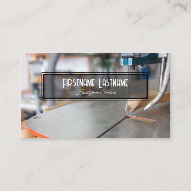 Vintage Werkbank rustikale Werkzeuge Handyservice Visitenkarte (Vorderseite)