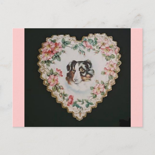 Vintage Werte Feiertagspostkarte (Vorderseite)