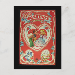 Vintage Werte Feiertagspostkarte