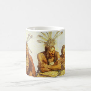 Vintage West, Guardians War or Peace von NC Wyeth Kaffeetasse