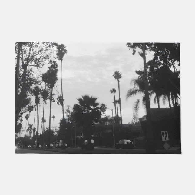 Vintage West Hollywood, Los Angeles, California Fußmatte (Vorderseite)