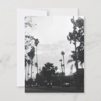 Vintage West Hollywood, Los Angeles, California RSVP Karte