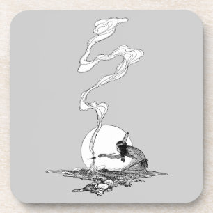 Vintage West, Indianer in seiner Einsamkeit von NC Getränkeuntersetzer