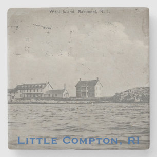 Vintage West Island, Sakonnet - Little Compton, RI Steinuntersetzer
