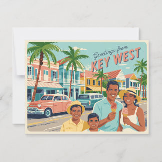 Vintage West-Postkarte | Grüße aus Postkarte