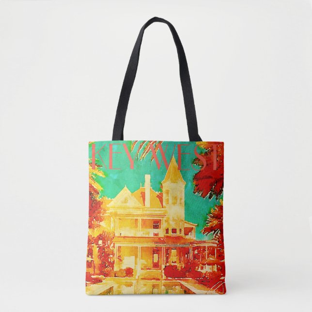 Vintage West-Tote-Tasche (Vorderseite)