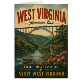 Vintage West Virginia Mountain State Scenic River