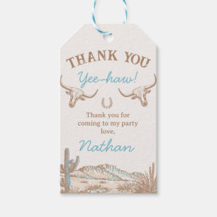 Vintage Western Cowboy Erstes Rodeo 1. Geburtstag Geschenkanhänger