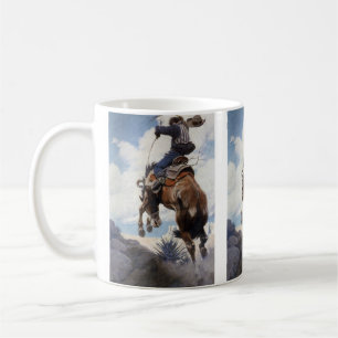 Vintage Western Cowboys, Bucking von NC Wyeth Kaffeetasse