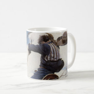 Vintage Western Cowboys, Bucking von NC Wyeth Kaffeetasse