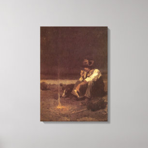 Vintage Western Cowboys, Plains Herder von NC Wyet Leinwanddruck