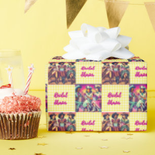 Vintage Western Cowgirl Hochzeitsdusche Geschenkpapier