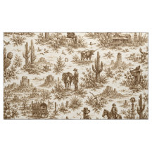 Vintage Western Desert Toile Nahtloses Muster