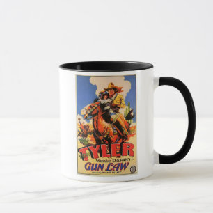 Vintage Western-Film-Plakat-Tassen-'Gewehr Law Tasse