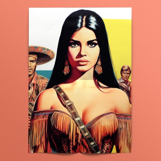 Vintage Western Frau Seidenpapier (Von Creator hochgeladen)