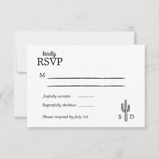 Vintage Western Hochzeit RSVP-Karte RSVP Karte