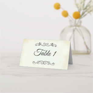 Vintage Western-Hochzeitstisch im klassischen Stil Platzkarte