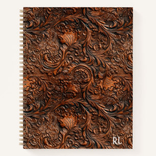 Vintage Western-Imitat Embossed Notizbuch