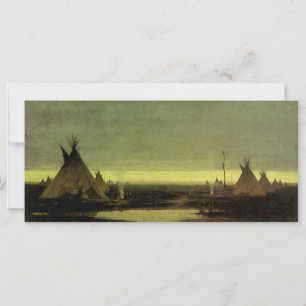Vintage Western, Indian Camp at Dawn von Tavernier