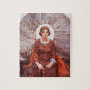 Vintage Western, Madonna der Prärie von Koerner Puzzle