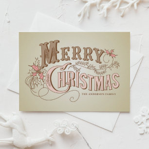 Vintage-Western-Typografie Frohe Weihnachten