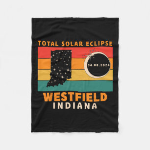 Vintage Westfield Indiana Totale Sonnenfinsternis Fleecedecke