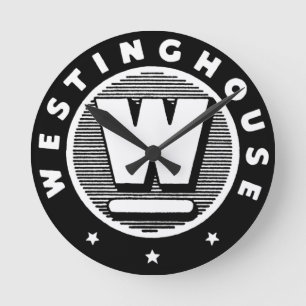 Vintage Westinghouse-Logo-Rundwanduhr Runde Wanduhr