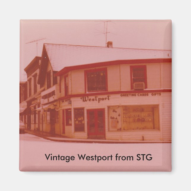 Vintage Westport Magnet - Railroad Place (Vorne)