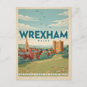 Vintage Wherxham Schloss, Wales Geschenke und Souv Postkarte