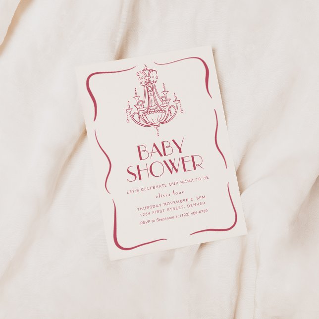 Vintage Whimsical Pink Baby Dusche laden ein Einladung (Von Creator hochgeladen)