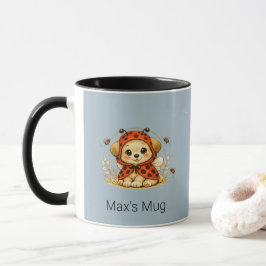 Vintage-whimsicaler Hunde-Ladybug-Kostüm-Kunst Tasse