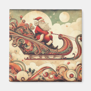 vintage/whimsisch/Weihnachtsmann/Weihnachten Magnet