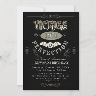 Vintage-Whiskey-Geburtstag für jedes Alter Einladung