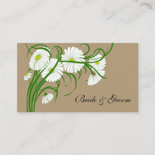 Vintage White Gerber Daisy Blume Hochzeitsstift Se Begleitkarte