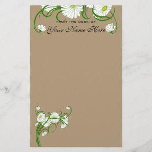 Vintage White Gerber Daisy Blume Hochzeitsstift Se Briefpapier