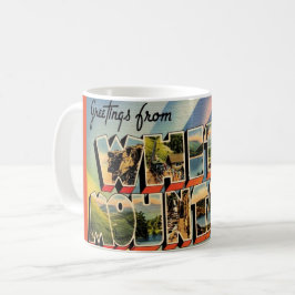 Vintage White Mountains of NH Mug Kaffeetasse