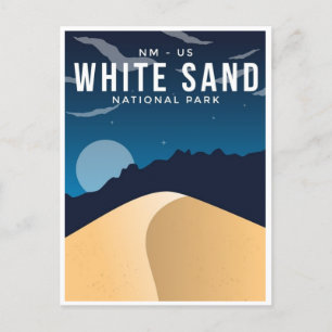 Vintage White Sands Nationalpark New Mexico Postkarte