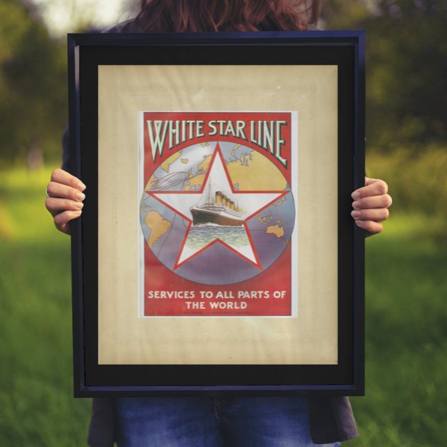 Vintage White Star Kreuzfahrtschiffe Poster (Von Creator hochgeladen)