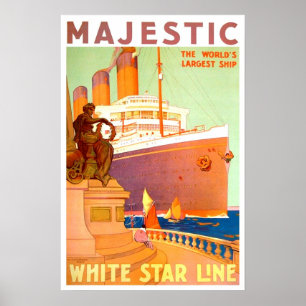 Vintage, White Star Line Poster