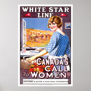 Vintage, White Star Line Poster