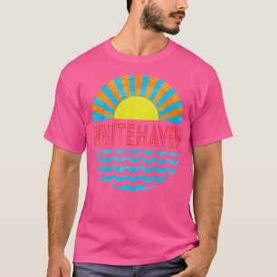 Vintage Whitehaven Beach Sonne und Wellen T-Shirt