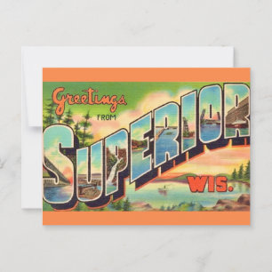 Vintage WI-Grußkarte Postkarte