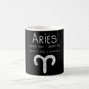 Vintage-Widder-Sternzeichen-Geschenk für Astrologi Kaffeetasse