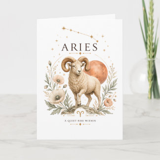 Vintage-Widder-Zodiac-Astrologie-Horoskop-Sternzei Karte